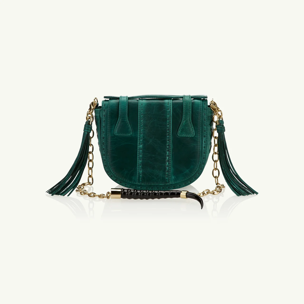 Okapi Yemaja Bag in Brilliant Green Blesbok with Gold Hardware