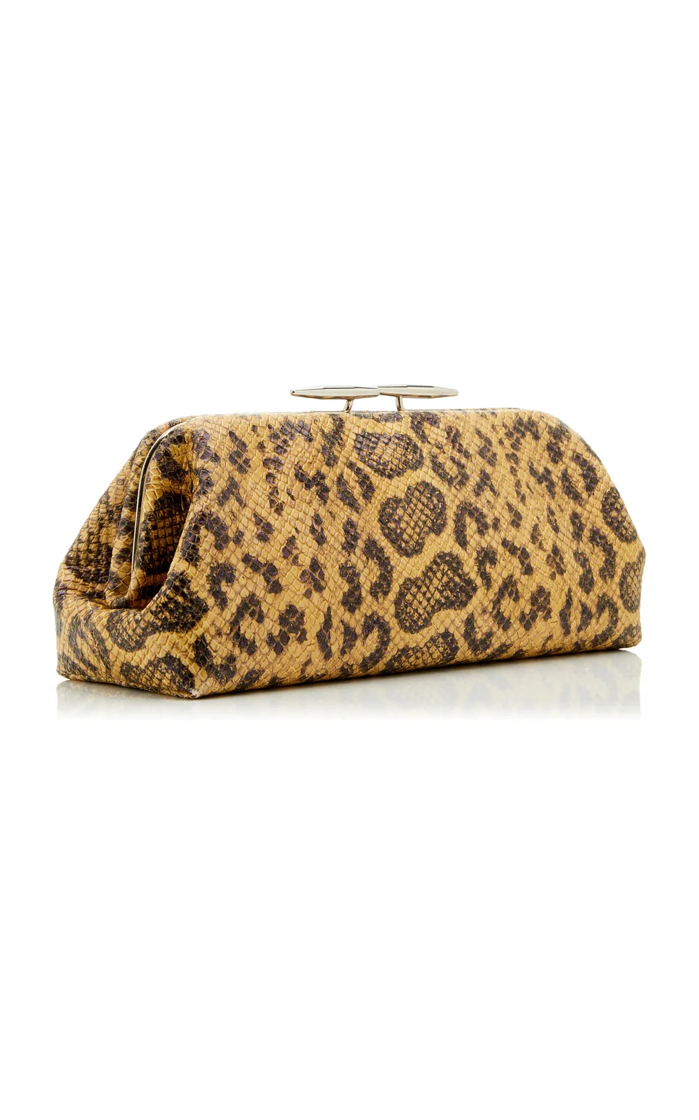 Little Liffner Oyster Printed Lizard-Effect Leather Clutch — UFO 