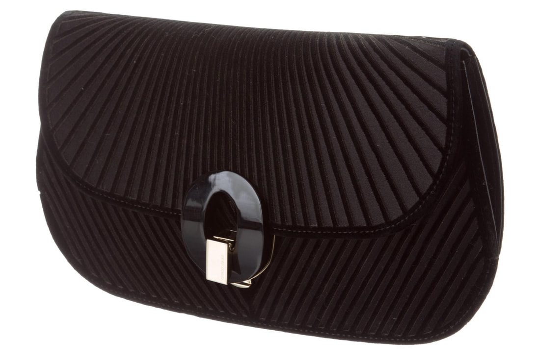 Giorgio Armani Top Handle Bag in Black Leather — UFO No More