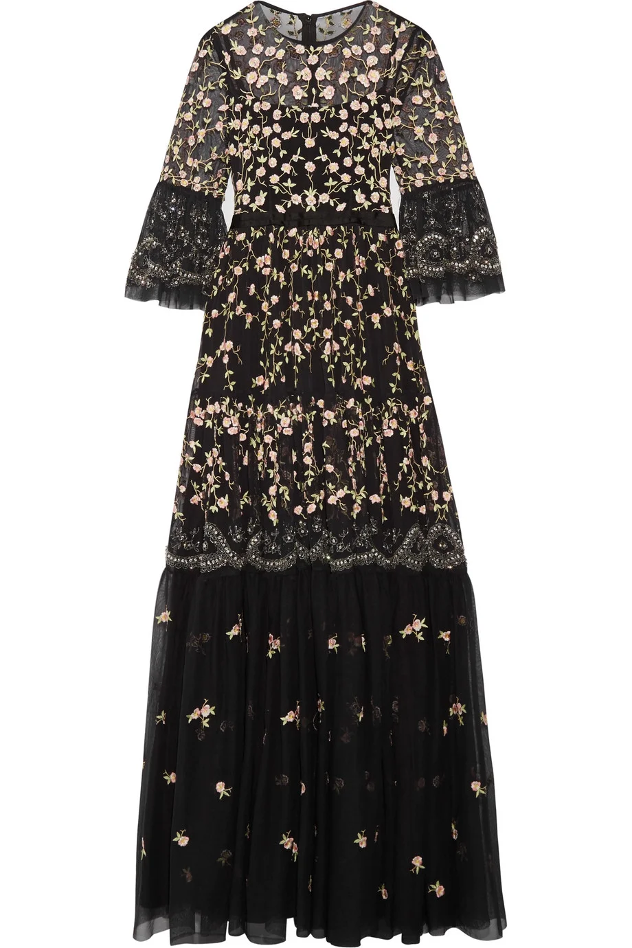 knee length dresses for ladies Emilia Crepe Ballerina Dress – Black