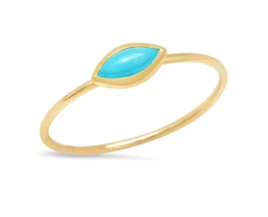Jennifer Meyer Turquoise Marquise Ring