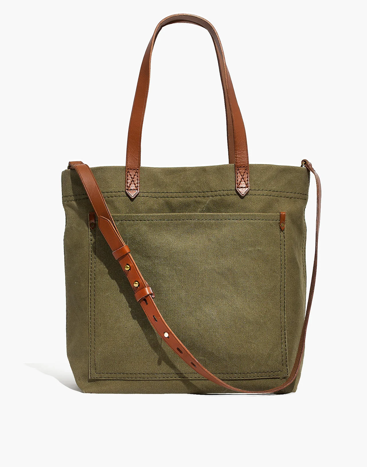 Madewell Canvas Medium Transport Tote Bag in British Surplus