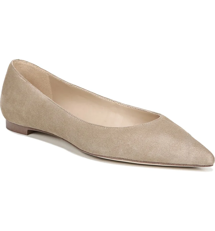 Sam Edelman Women's Sally Flat Beige Size 6.5 M