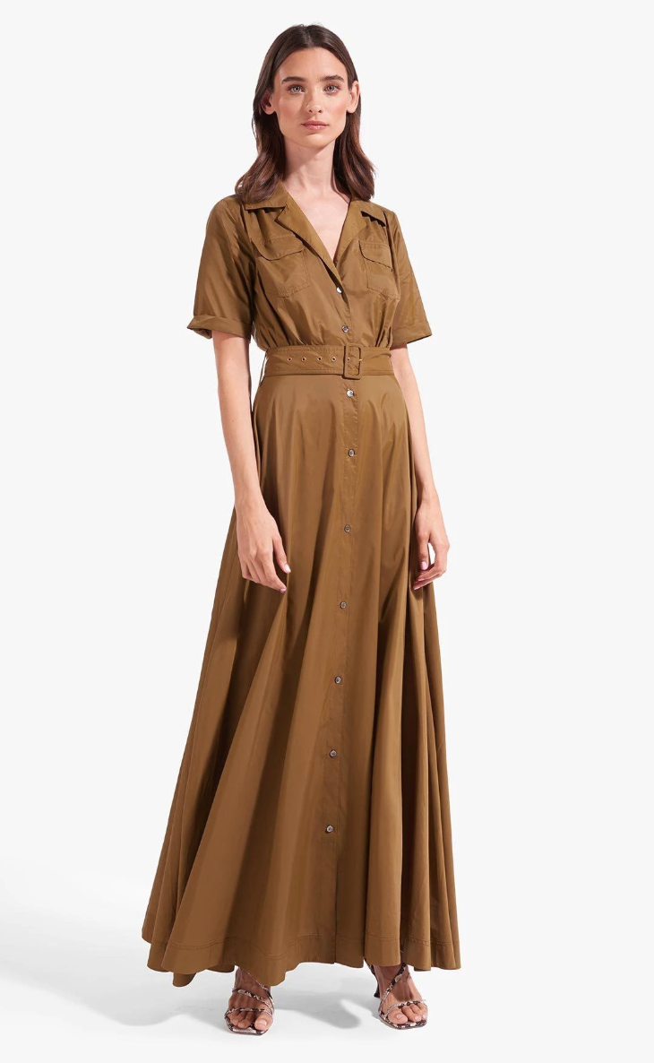 Staud Millie Dress in Caper