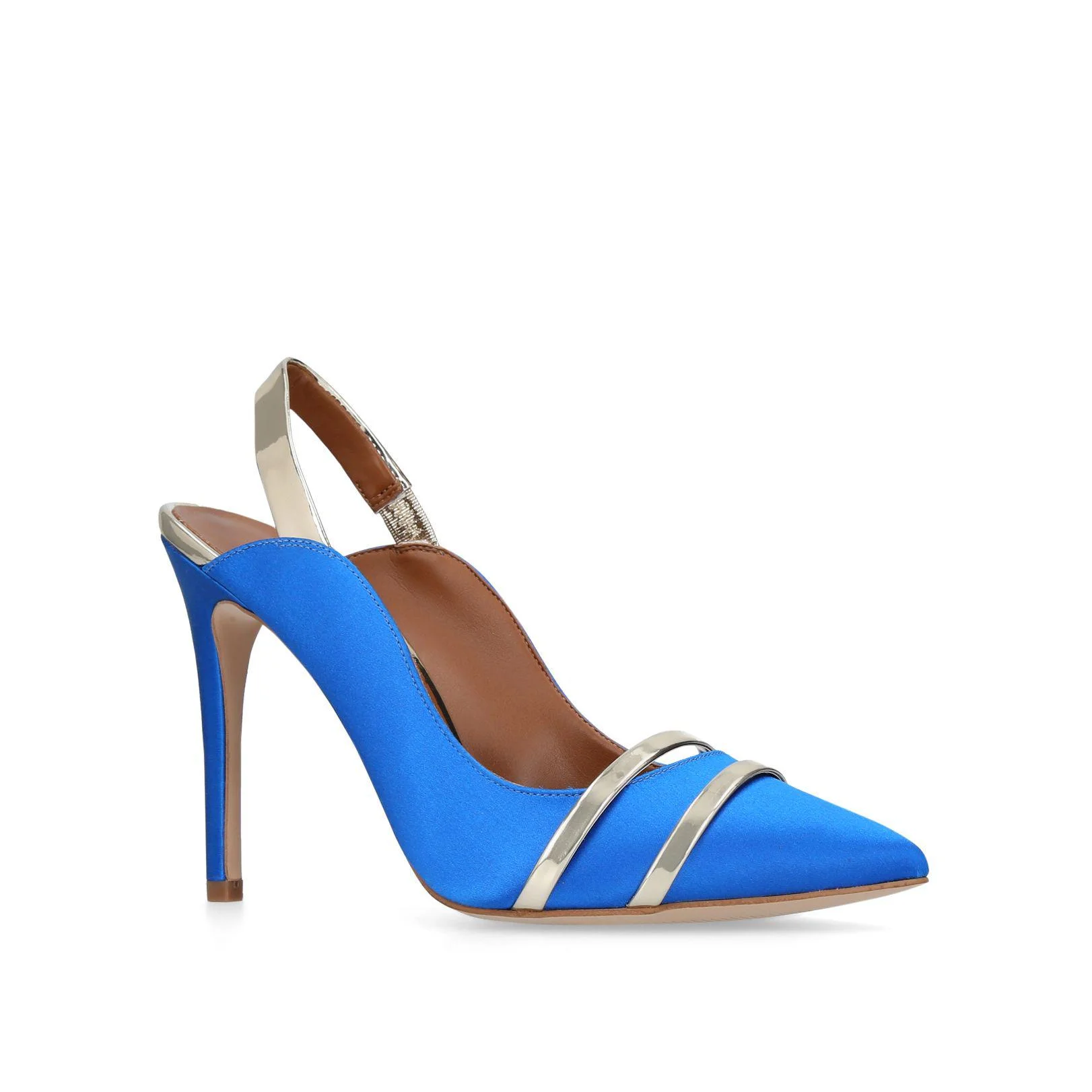 Kurt Geiger Stratton Heels in Blue Satin