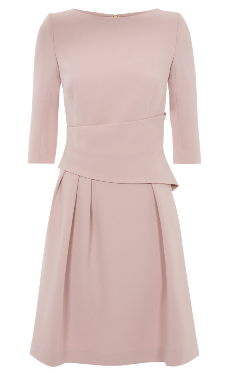 The Fold Camelot Dress in Blush Pink