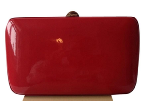 Sergio Rossi Compact Clutch in Red Patent Leather