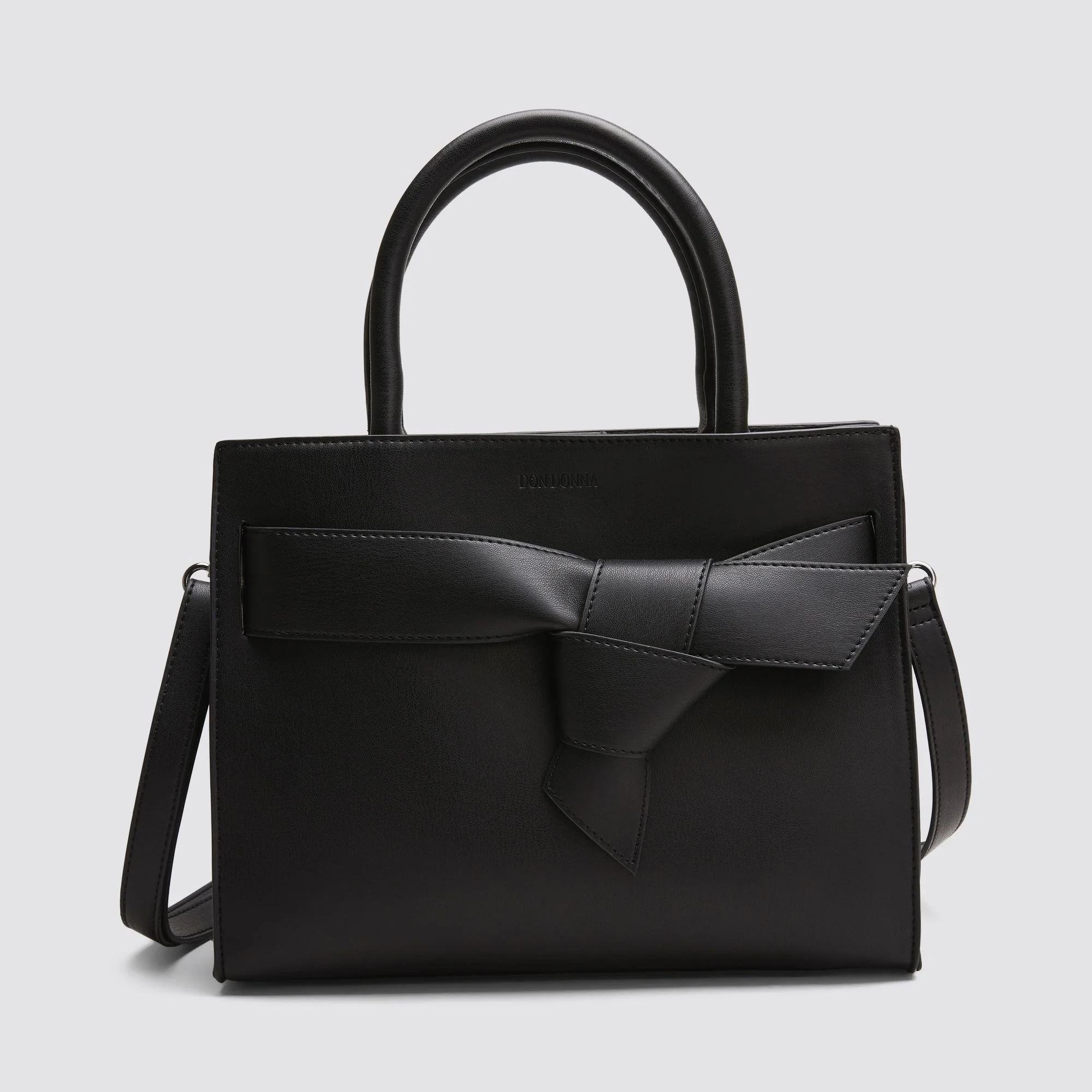 Don Donna Luna Bow Carryall Bag in Black