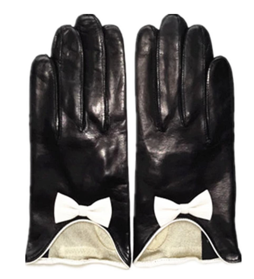 Handskbutiken Lambskin Gloves with Bows