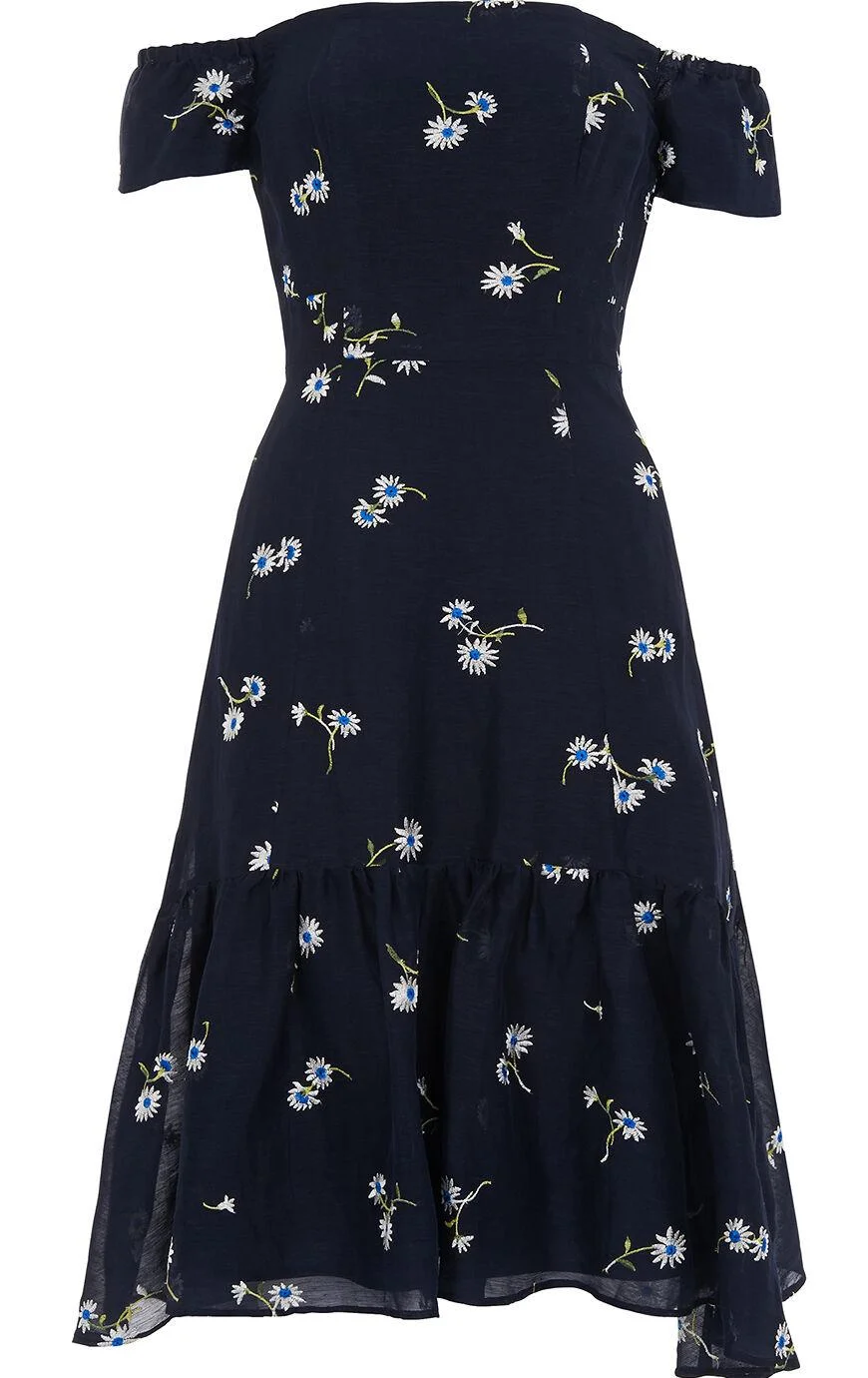 Whistles Adalynn Embroidered Dress