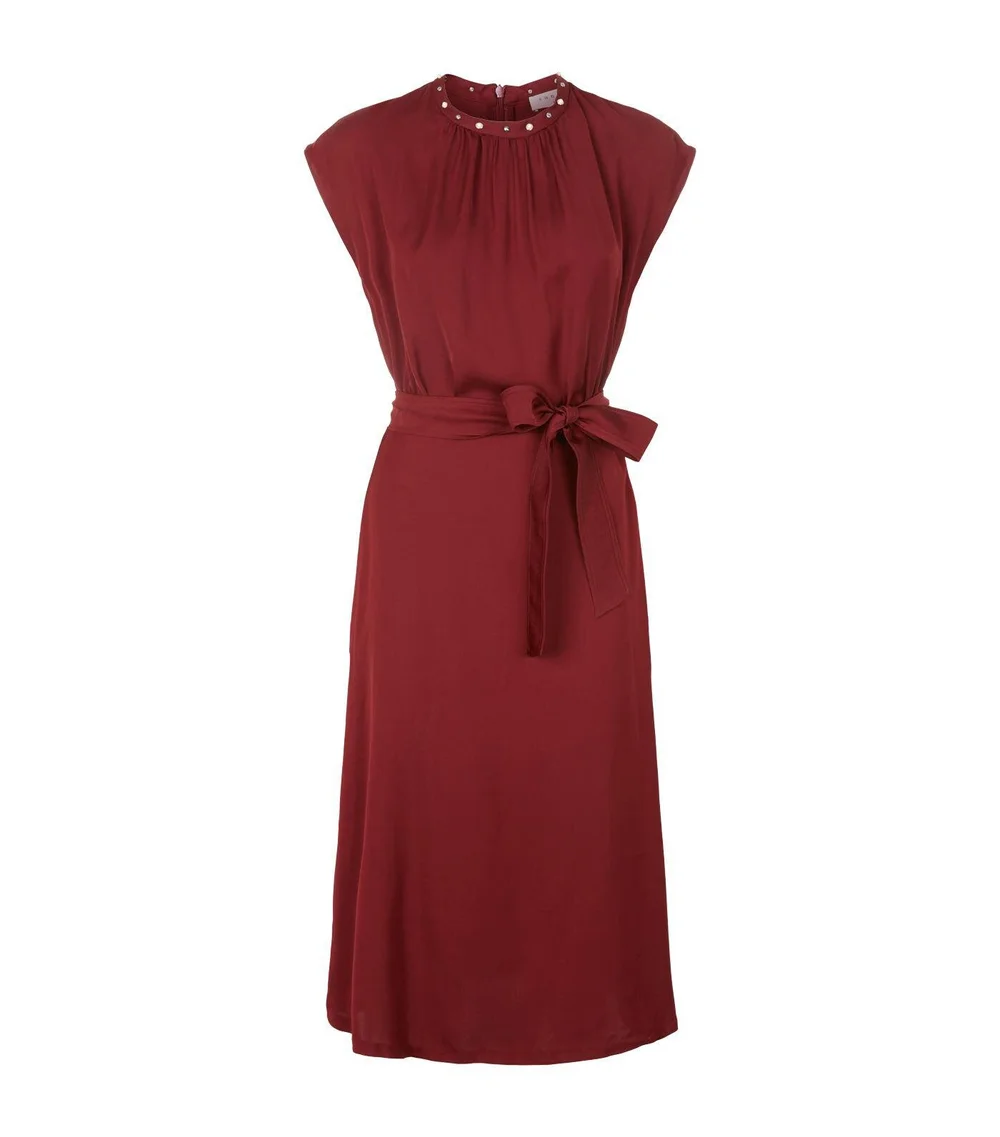 Sandro Conique Dress in Merlot Red UFO No More Sandro Conique Dress in Merlot Red UFO No More