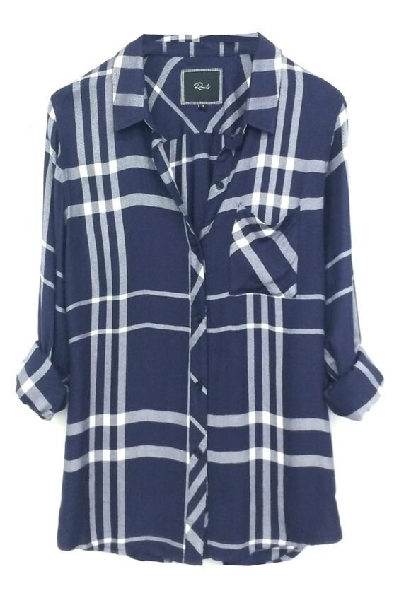 Rails Hunter Plaid Shirt in Cadet:White.jpg