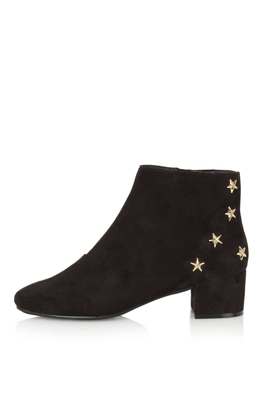 Topshop Betty Star Ankle Boots in Black — UFO No More