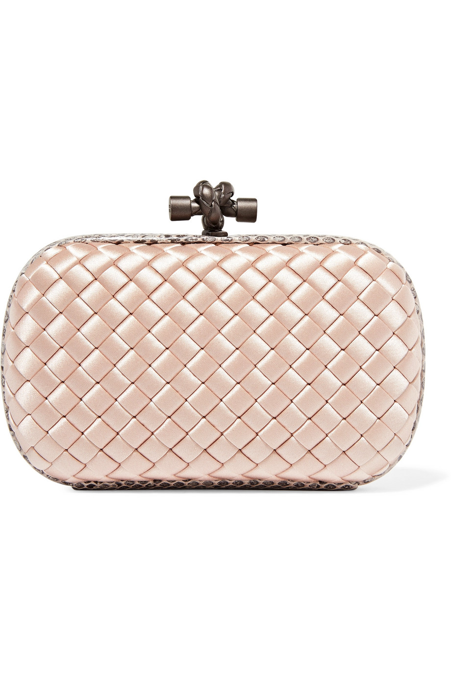 Bottega Veneta The Knot Clutch in Mink with Watersnake Trim.jpg