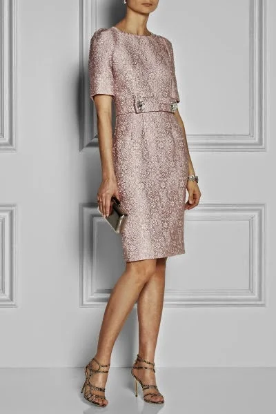 DOLCE & GABBANA★素敵！EMBELLISHED JACQUARD PRINT DRESS Dolce & Gabbana - Leopard Jacquard Turtleneck Dress