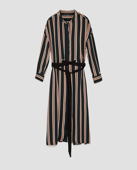 Zara Striped Tunic with Belt