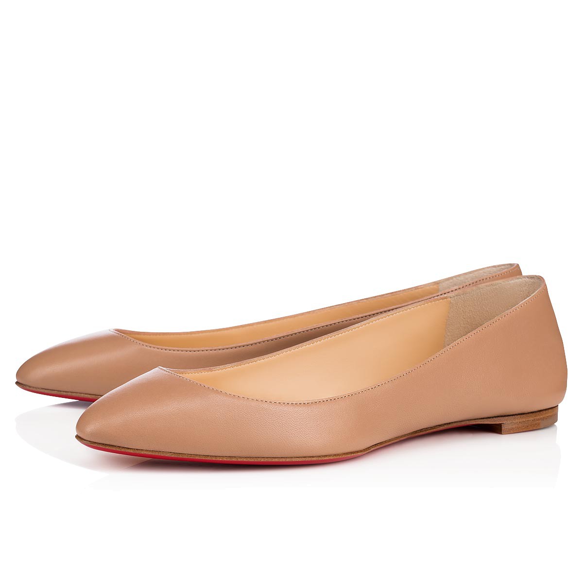Christian Louboutin Eloise Flats in Nude — No More