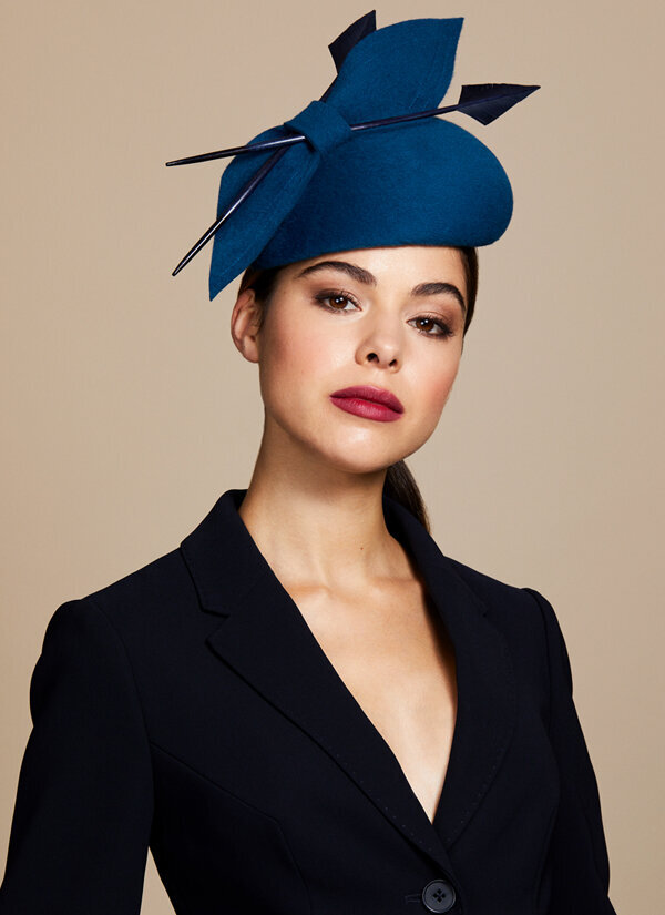 Juliette Botterill Bow & Arrow Hat in Teal.jpg