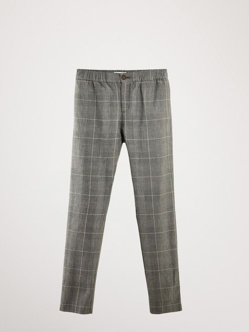 【Massimo Dutti】Check print suit trousers Massimo Dutti Cotton Chino Trousers in Sand — UFO No More