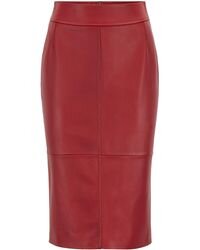 hugo-boss-Dark-Red-Regular-fit-Pencil-Skirt-In-Lambskin (1).jpeg