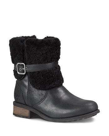 Ugg Blayre II Shearling Ankle Boots in Black — UFO No More