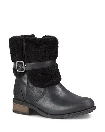 Ugg Blayre II Shearling Ankle Boots in Black