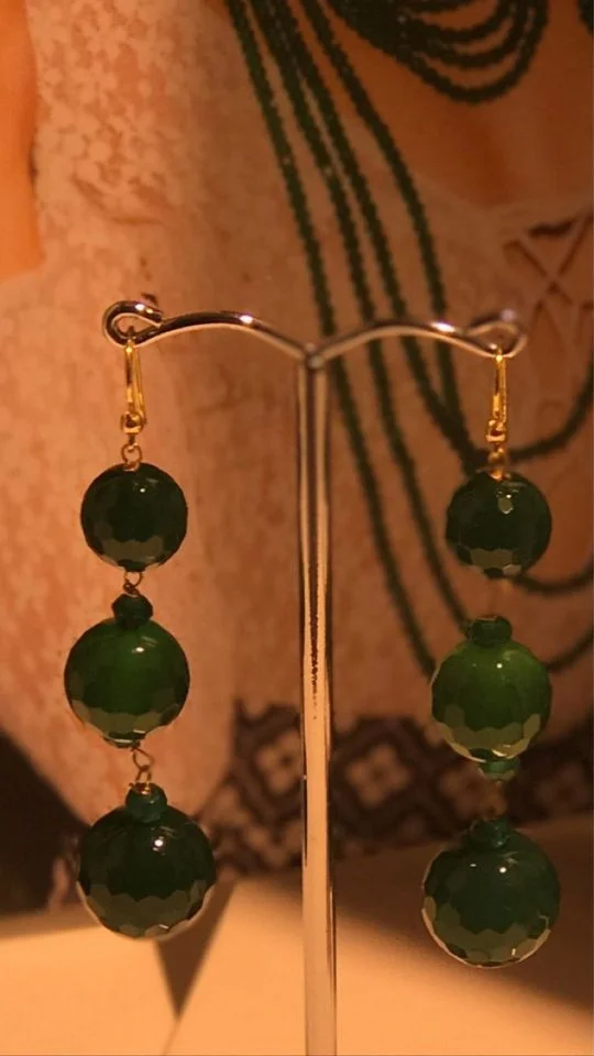 Ebba Brahe Agate Earrings