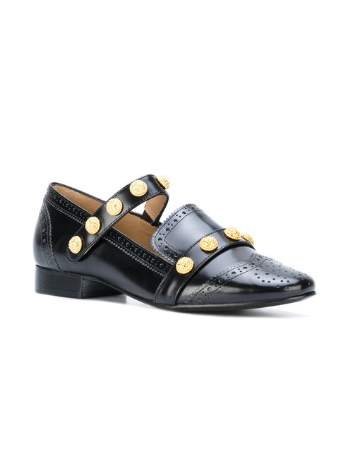 Rue St Dean Street Studded Loafers in Black — UFO No More