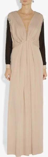 By Malene Birger Norah Crystal-Embellished Silk and Chiffon Gown