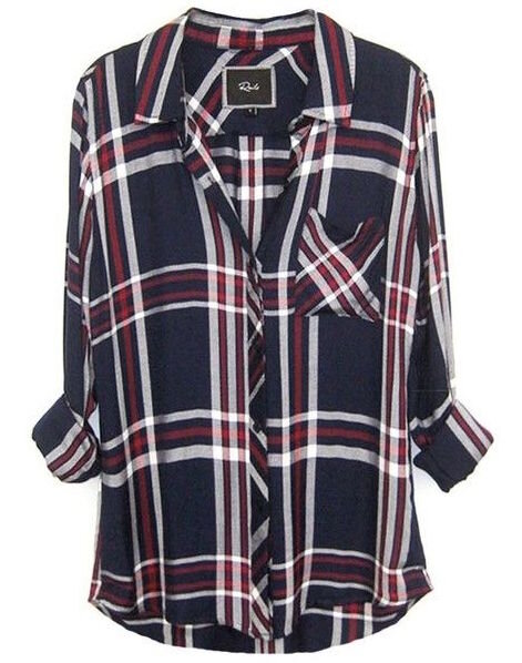Rails Hunter Plaid Shirt in Navy/Red/White — UFO No More