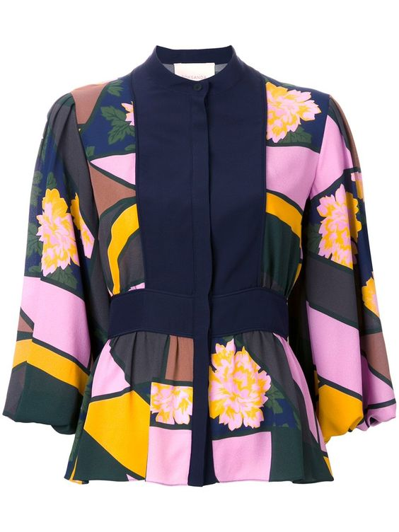 Roksanda Elcet Floral-Print Silk Blouse — UFO No More