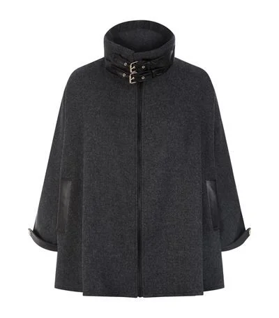 Holland Cooper Classic Cape in Graphite with Leather Trim