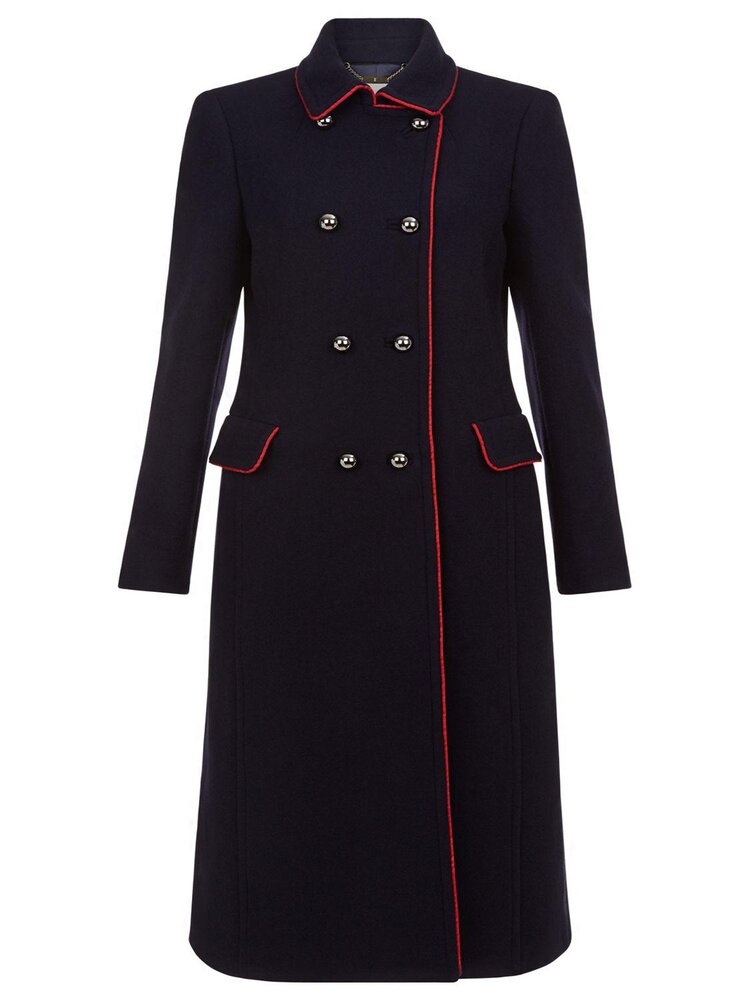 Hobbs Carla Coat in Navy and Red — UFO No More