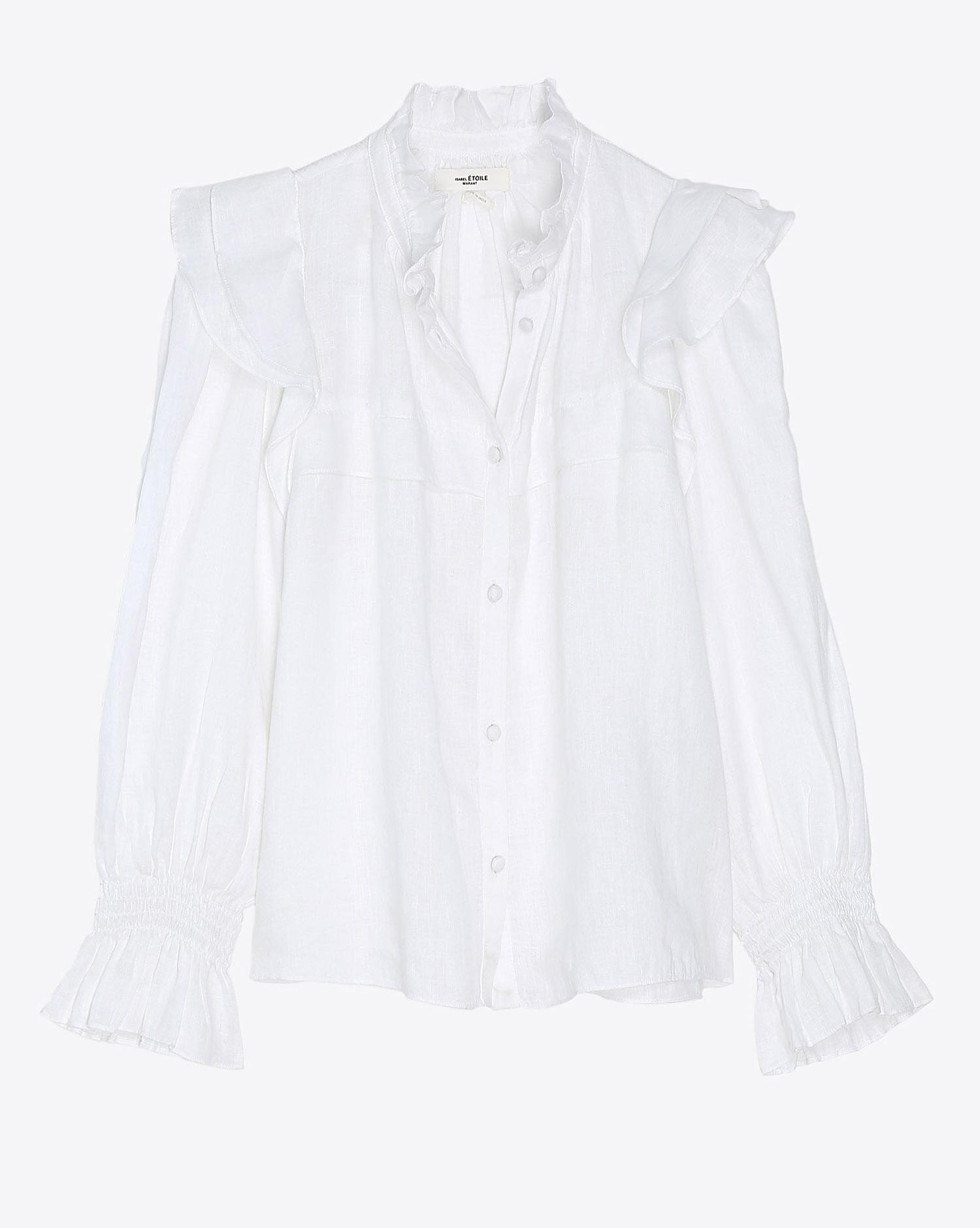 Étoile Isabel Marant Tedy Shirt in White — UFO No More