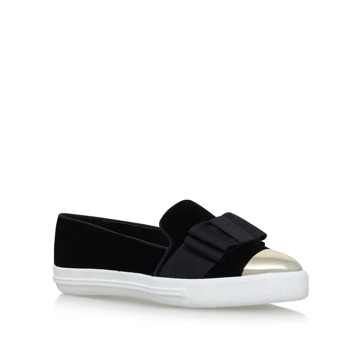 Miss KG Lisa2 Slip-On Trainers in Black Suedette