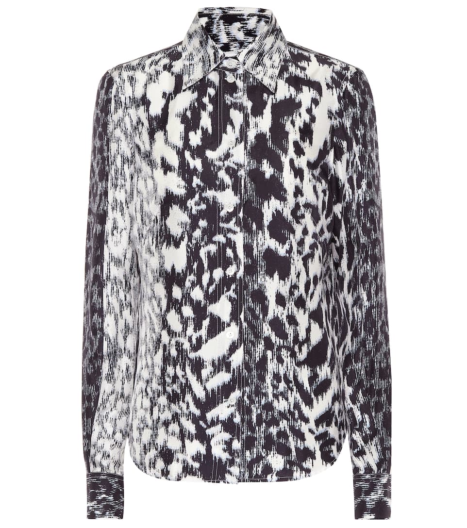 Victoria Beckham Leopard Print Silk Shirt — UFO No More