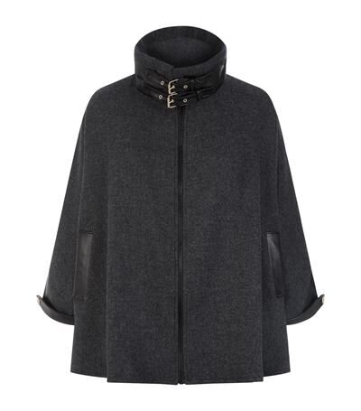 Holland Cooper Classic Cape in Graphite with Leather Trim.jpg