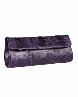 Naledi Copenhagen NB11 Ostrich Clutch in Purple