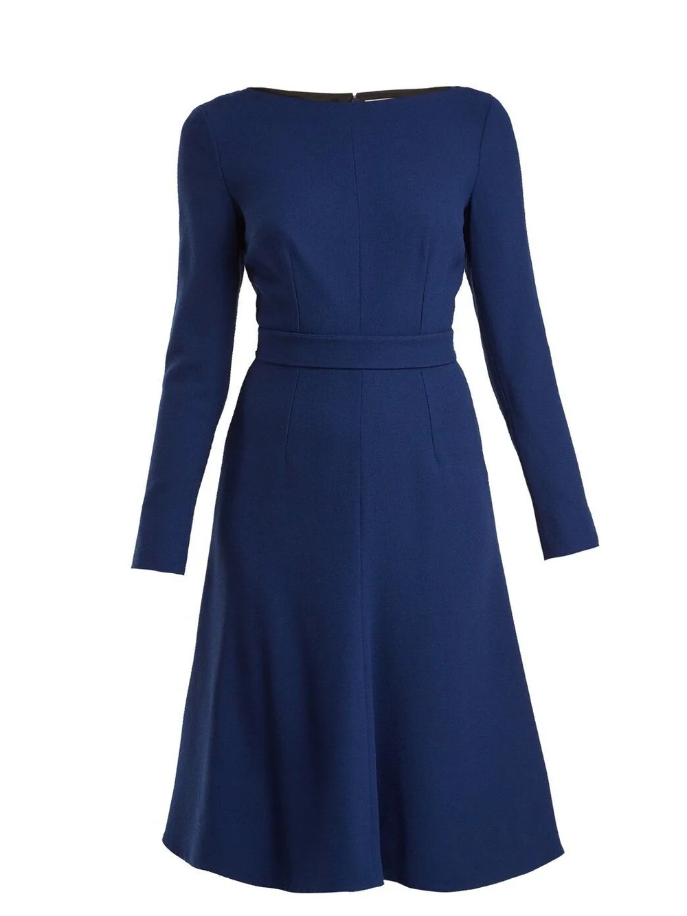 emilia wickstead dress blue Suz Embellished Dress In Blue Viscose Crepe main image 0