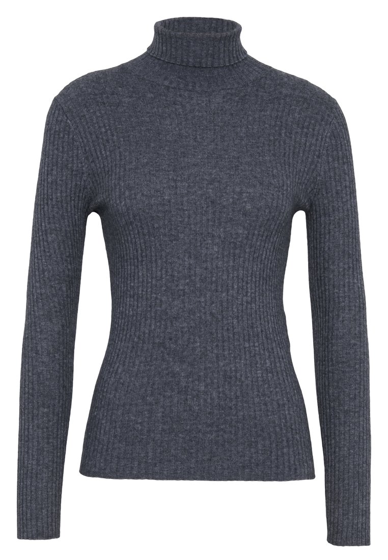 Maje Maud Ribbed Knit Top in Grey — UFO No More