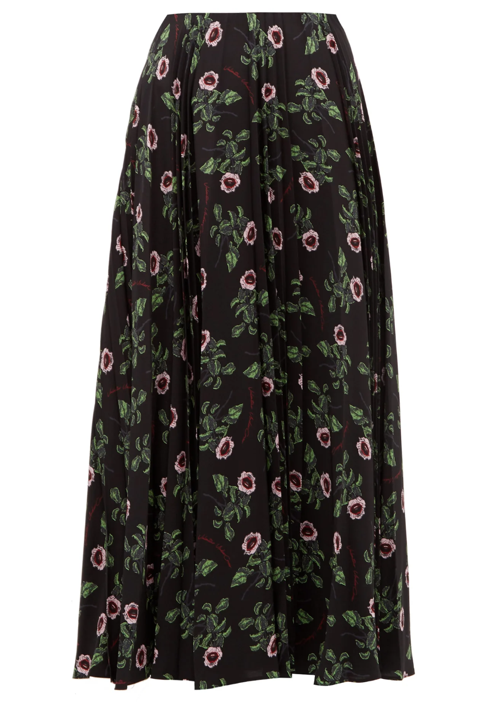Chanel Floral-Print Silk Tiered Midi Skirt — UFO No More