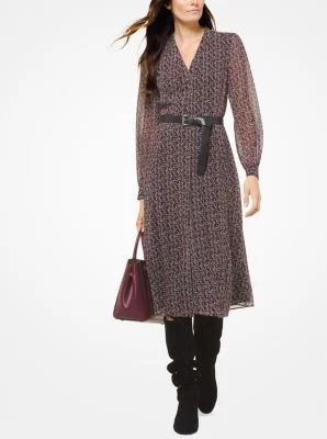 Michael Kors Tulip Chiffon Shirt Dress