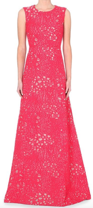 Giambattista Valli Embroidered Lace and Organza Gown