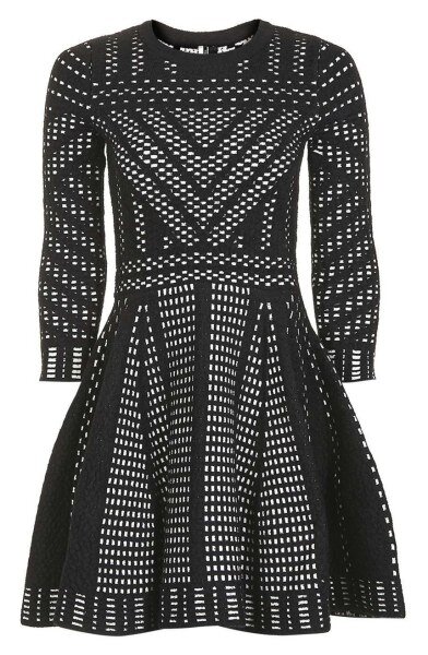 Topshop Geometric Fit & Flare Dress.jpg