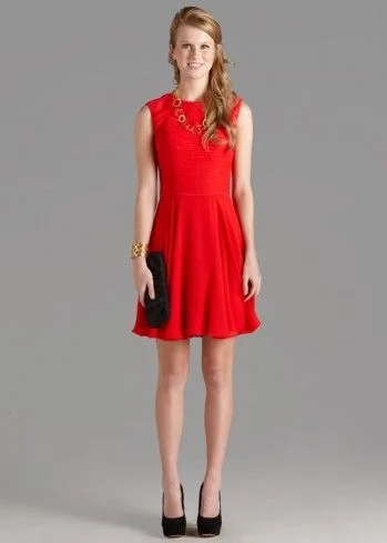 Misha Nonoo Arabella Dress in Red