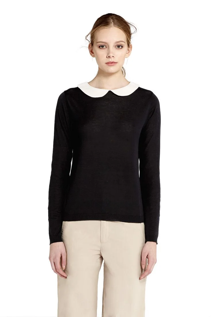 Mayla Molly Sweater in Black