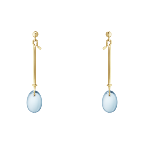 Georg Jensen Dew Drop Earrings in Blue Topaz UFO No More