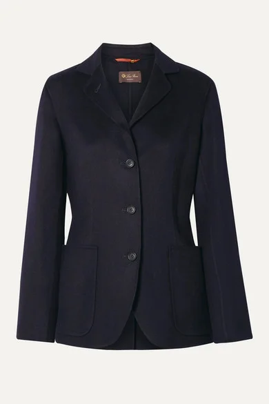 Loro Piana Boy Cashmere Blazer in Dark Raisin