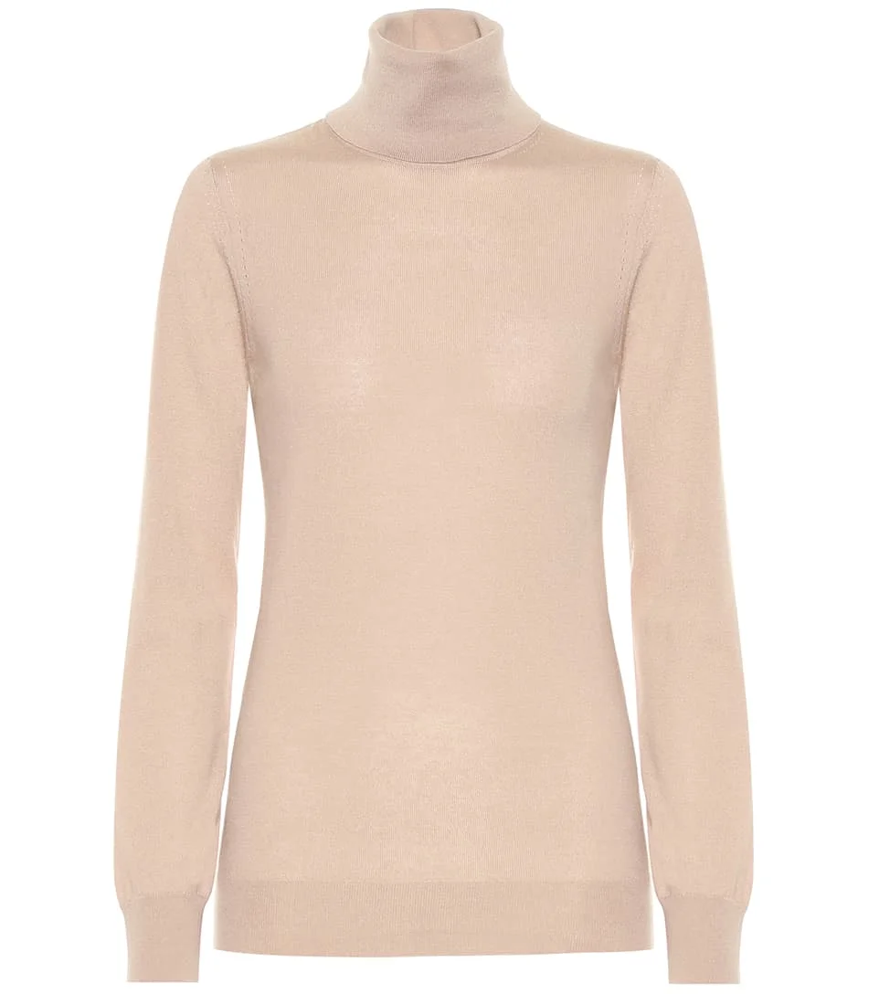 Loro Piana Piuma Turtleneck in Beige