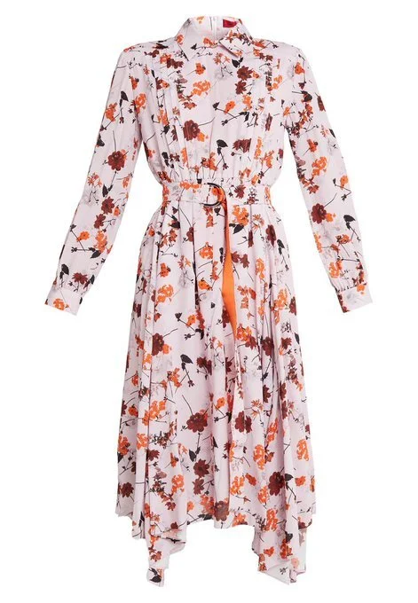 Hugo Boss Kalocca Floral Print Dress In Pink Ufo No More